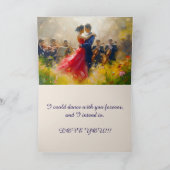 CARTE ANNIVERSAIRE DANSE POUR TOUJOURS (Intérieur)