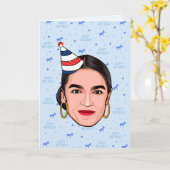 CARTE ANNIVERSAIRE D'AOC (Fleur jaune)