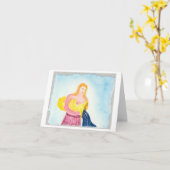 Carte Anniversaire d'Aquarius (Fleur jaune)