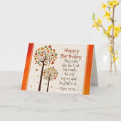 Carte Anniversaire d'automne Inspirant Psaume 118:24 de (Fleur jaune)