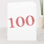 Carte anniversaire de 100 ans (Devant)
