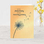 Carte Anniversaire de 12 Étape de récupération Dandelion (Fleur jaune)