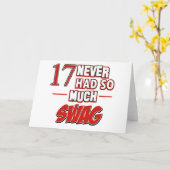 Carte anniversaire de 17 ans (Fleur jaune)