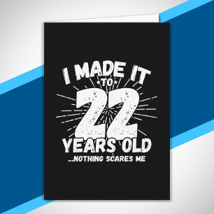 Carte Anniversaire de 22 ans - Anniversaire Mème - Amusa