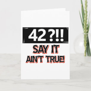 Carte Anniversaire de 42 ans