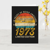 Carte Anniversaire de 48 ans 1973 stupéfiant depuis 48 a (Fleur jaune)