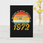 Carte anniversaire de 53 ans 1972 Magnifique 53e anniver (Fleur jaune)