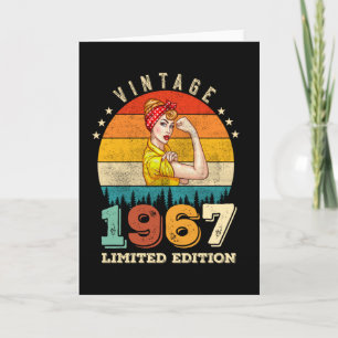 Carte anniversaire de 58 ans 1967 Vintage 58e anniversai