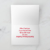Carte Anniversaire de 5" x 7" pour les couples Rai (Intérieur)