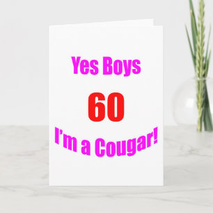 Carte Anniversaire de 60 pumas