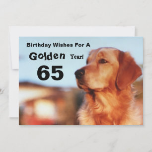 Carte Anniversaire de 65e anniversaire d'or d'un amoureu