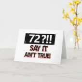 Carte Anniversaire de 72 ans (Fleur jaune)