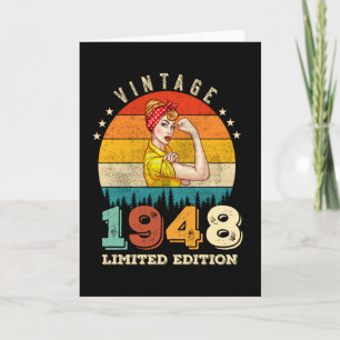 Carte anniversaire de 74 ans 1948 Vintage 74e anniversai