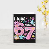Carte Anniversaire de 7 Ans J'avais 6 Ans Maintenant J'a (Fleur jaune)