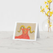 Carte Anniversaire de Aries (Fleur jaune)