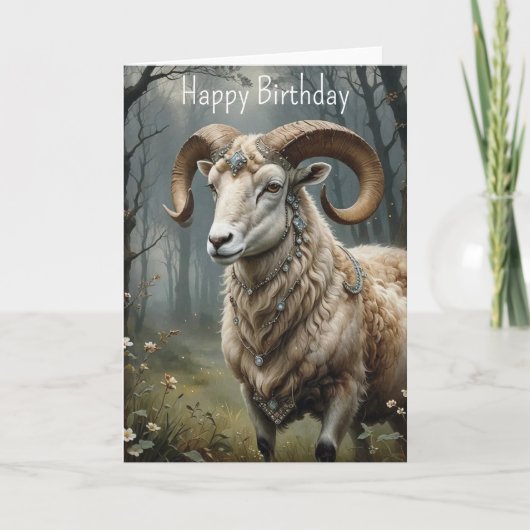 Carte Anniversaire de Aries (Devant)