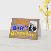 Carte Anniversaire de Bach (Fleur jaune)