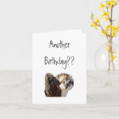 Carte Anniversaire de balbuzard (Fleur jaune)