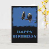 Carte Anniversaire de Bald Eagles (Fleur jaune)
