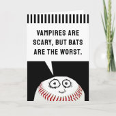 Carte Anniversaire de base-ball (Devant)