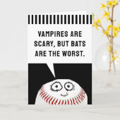 Carte Anniversaire de base-ball (Fleur jaune)