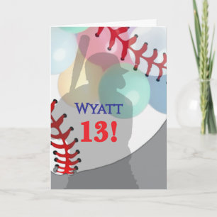 Carte Anniversaire de baseball