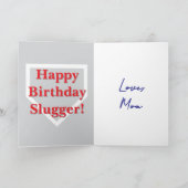 Carte Anniversaire de baseball (Intérieur)