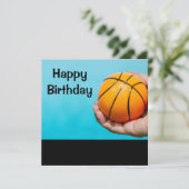 Carte anniversaire de basket-ball (Debout devant)