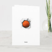 Carte Anniversaire de Basketball (Dos)