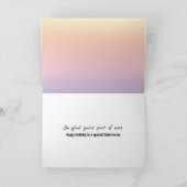 Carte Anniversaire de belle-soeur avec frontière florale (Intérieur)