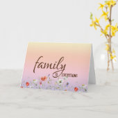 Carte Anniversaire de belle-soeur avec frontière florale (Fleur jaune)