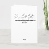 Carte Anniversaire de Bigfoot de Disc Golf (Dos)