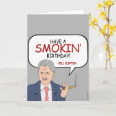 Carte Anniversaire de Bill Clinton - Avoir un anniversai (Fleur jaune)