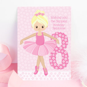 Carte Anniversaire de Blonde Ballerina