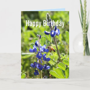 Carte Anniversaire de Bluebonnet de Texas joyeux