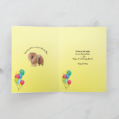 Carte Anniversaire de bouffe de bouffe joyeux (Intérieur)