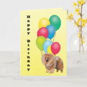 Carte Anniversaire de bouffe de bouffe joyeux (Fleur jaune)