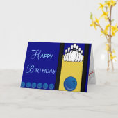 Carte Anniversaire de bowling (Fleur jaune)