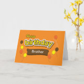 Carte Anniversaire de Brother Candy (Fleur jaune)