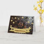 Carte Anniversaire de Bubly (Fleur jaune)