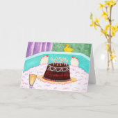 Carte Anniversaire de Bubly (Fleur jaune)