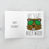 Carte Anniversaire de Buck Wild (Intérieur)