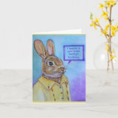 Carte Anniversaire de Bunny (Fleur jaune)
