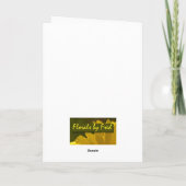 Carte Anniversaire de cabine de montagne (Dos)