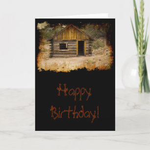 Carte Anniversaire de cabine de montagne