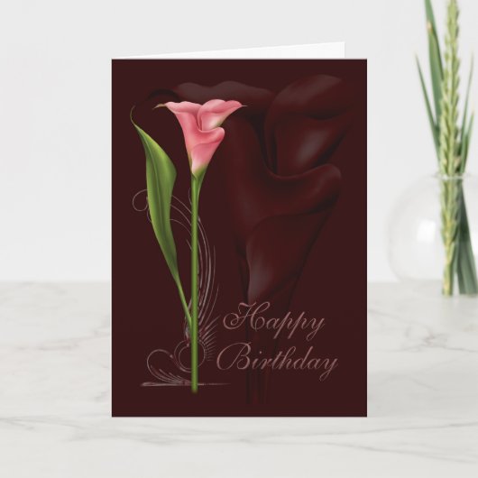 Carte Anniversaire de Calla Lily (Devant)