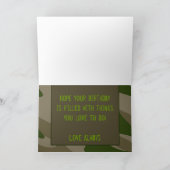 Carte Anniversaire de Camo Skeleton (Intérieur)