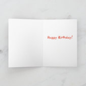 Carte Anniversaire de canard simple (Intérieur)