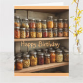 Carte Anniversaire de Canning (Fleur jaune)