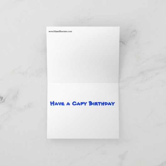 Carte Anniversaire de Capy de Caplin Rous (Intérieur)